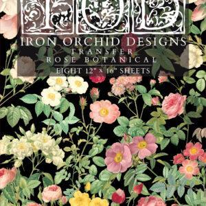 Rose Botanical FrontT 300x300 - My Shabby Chic Corner - Prodotti Iron Orchid Designs - IOD