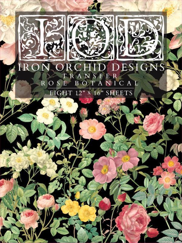 Rose Botanical FrontT 600x800 - My Shabby Chic Corner - Prodotti Iron Orchid Designs - IOD