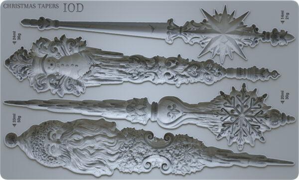 Christmas Tapers mould 600x361 - My Shabby Chic Corner - Prodotti Iron Orchid Designs - IOD