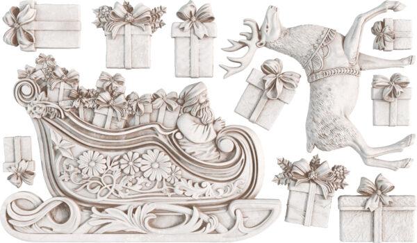 Santas Sleigh Mould1 600x350 - My Shabby Chic Corner - Prodotti Iron Orchid Designs - IOD