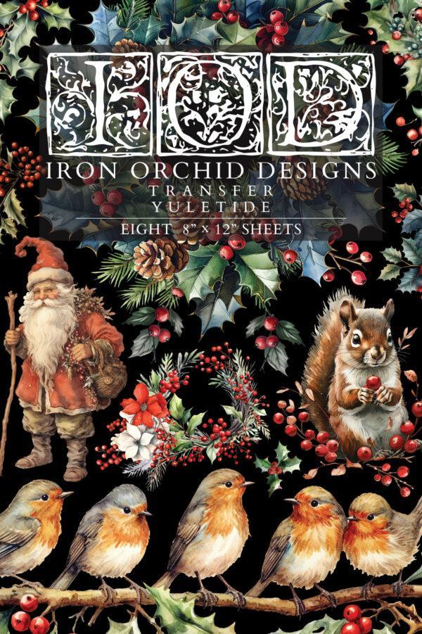 Transfer Yuletide front 600x901 - My Shabby Chic Corner - Prodotti Iron Orchid Designs - IOD