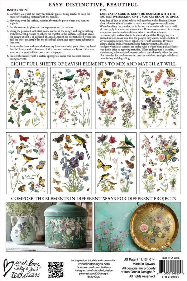 Wilde Bloemen Back 600x901 - My Shabby Chic Corner - Prodotti Iron Orchid Designs - IOD